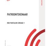 Patroontekenaar - Rok pantalon corsage 1
